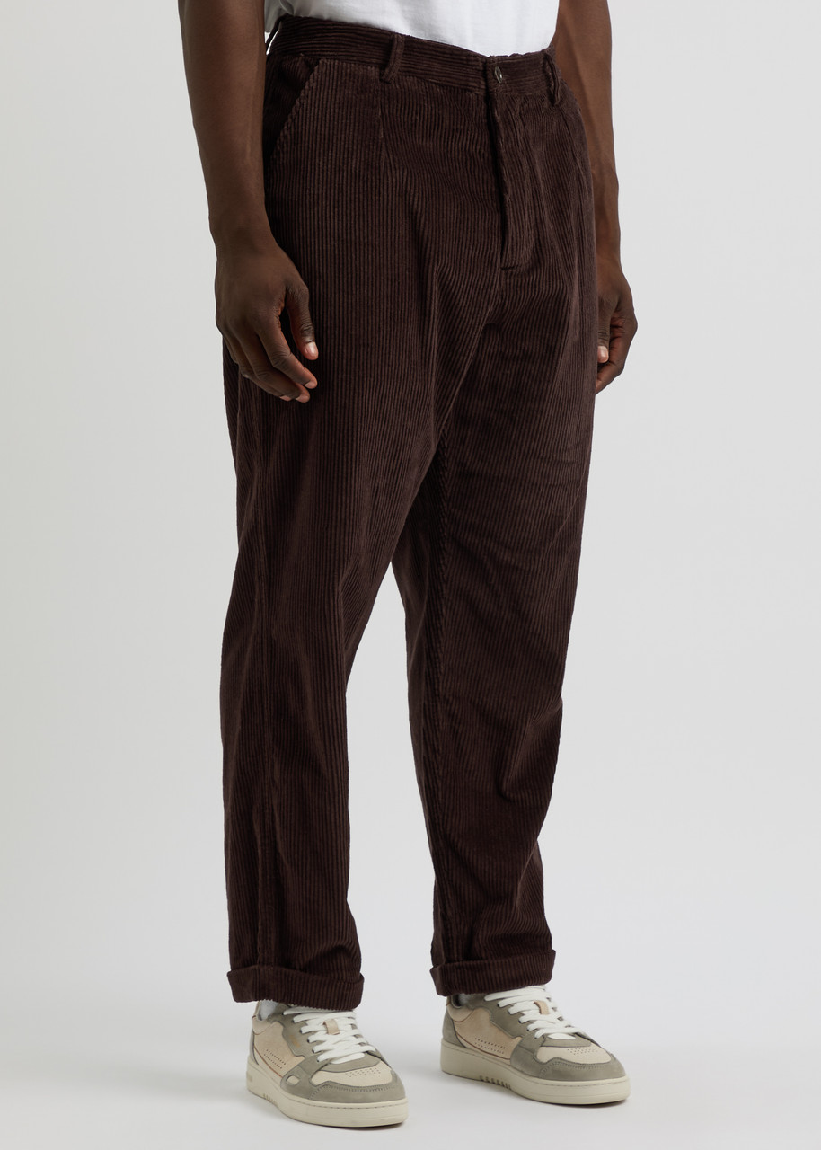 Universal Works Corduroy Chinos In Brown