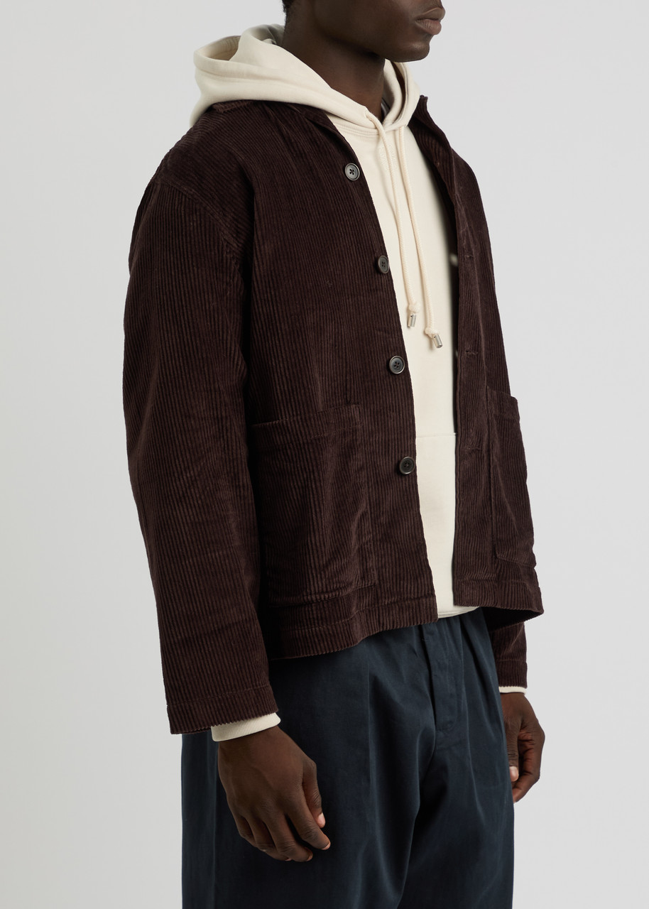 Universal Works Easy Corduroy Overshirt - Brown - L 