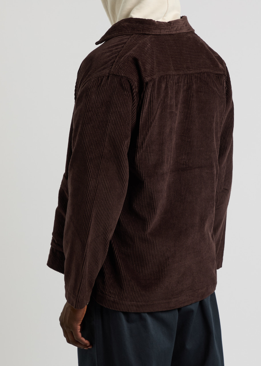  Universal Works Easy Corduroy Overshirt - Brown - L 