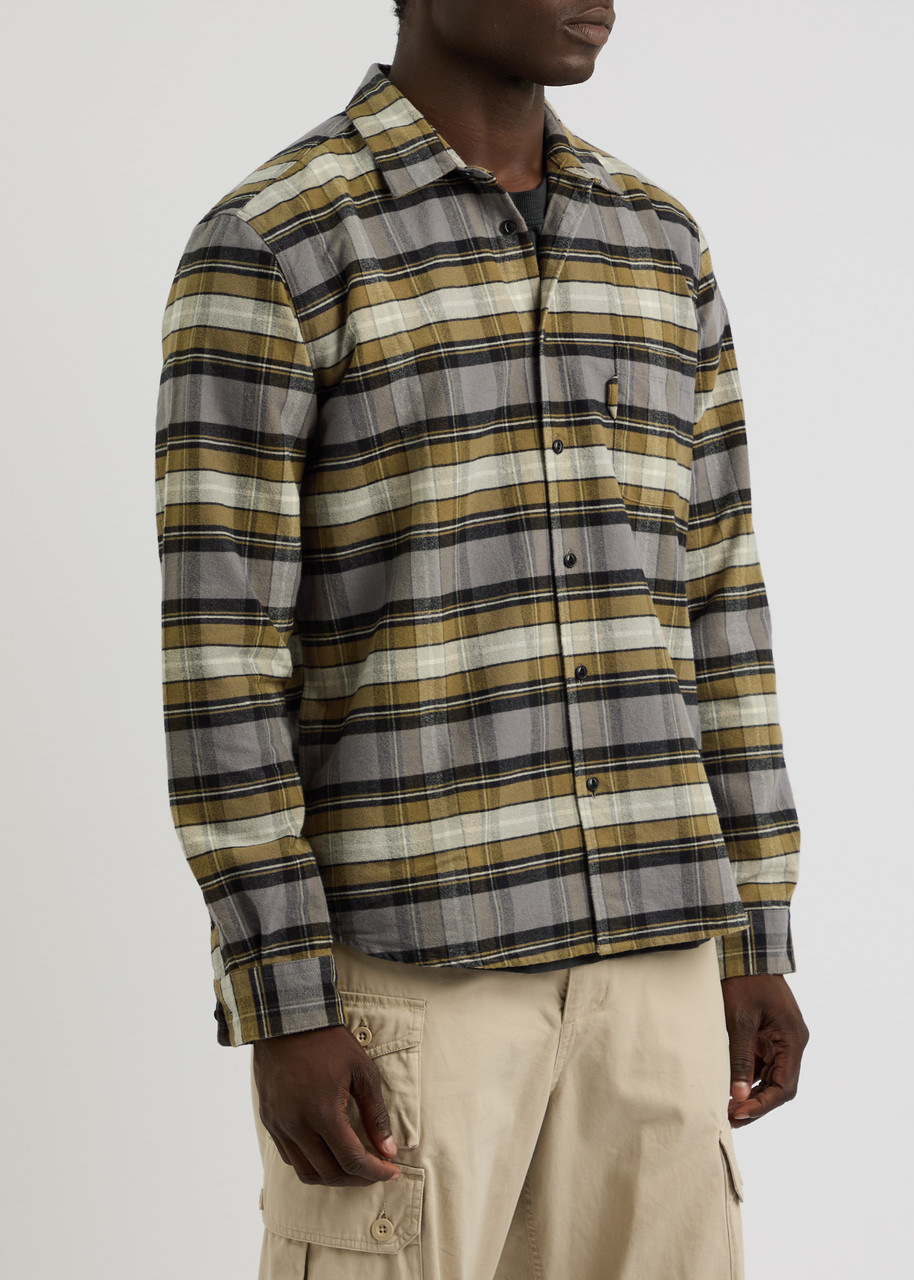  Ymc Curtis Checked Cotton Shirt - Green - M 
