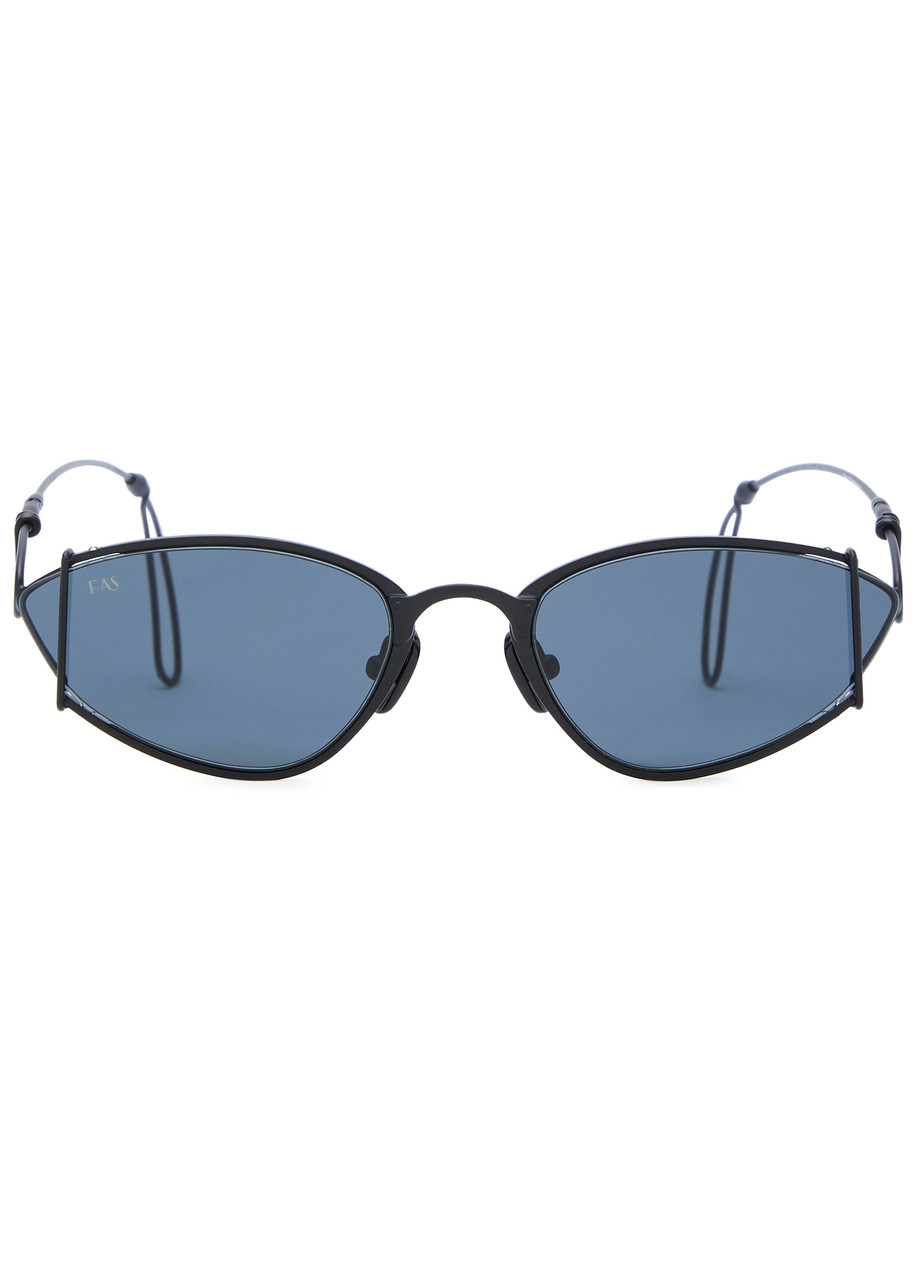 For Art's Sake Ornate Cat-eye Sunglasses In Black