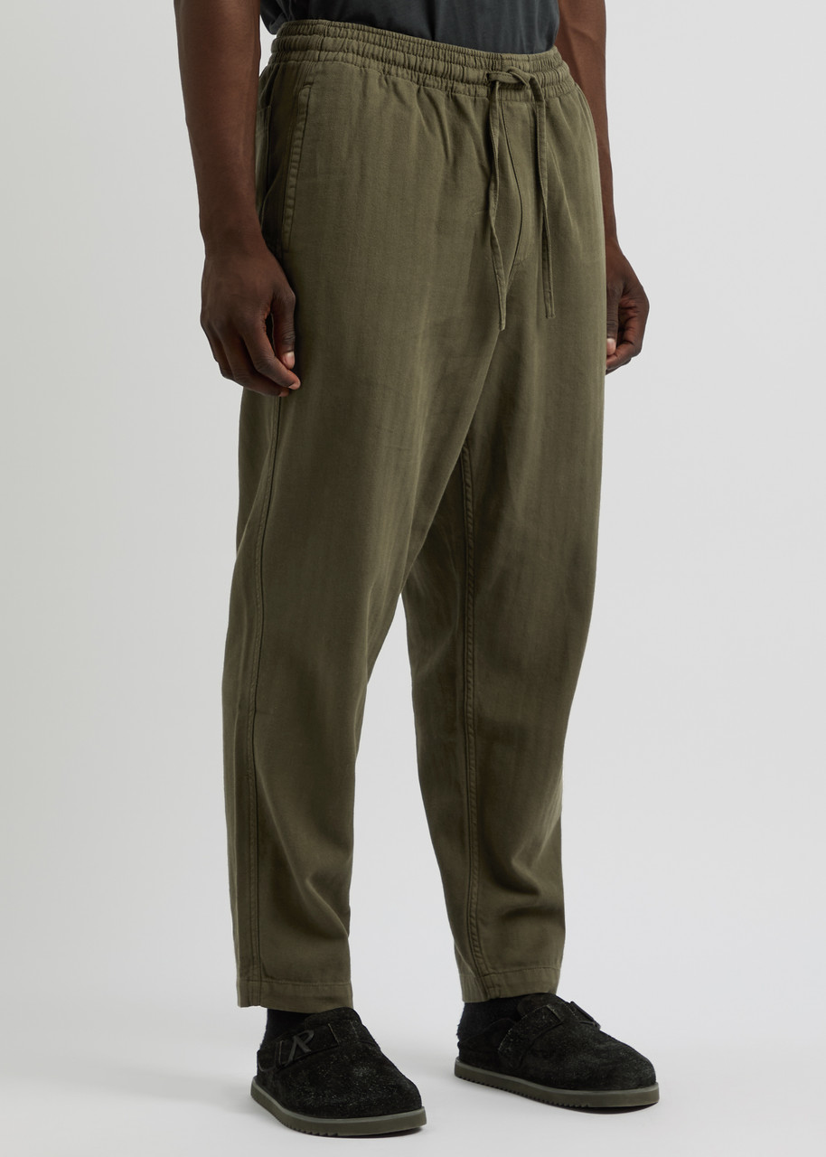 Ymc You Must Create Ymc Alva Skate Tapered Cotton Trousers In Green