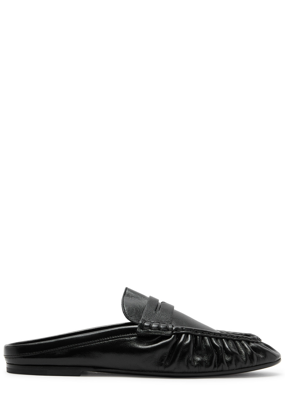 Saint Laurent Le Loafer 05 Leather Moccasin Loafer Mules In