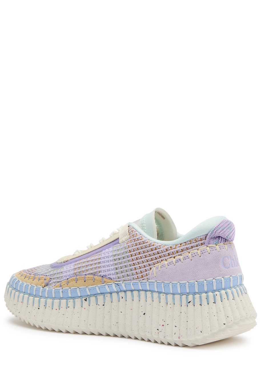 Chloé Chloe Women Multicolor Fabric Nama Sneakers In Lilac