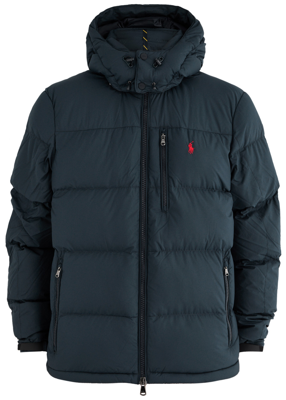 Polo Ralph Lauren Quilted Hooded Shell Jacket - Navy - XL
