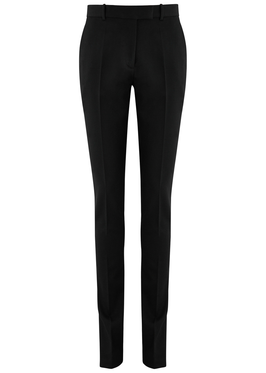 The Attico Flared-leg Wool Trousers - Black - 40 (UK8 / S)