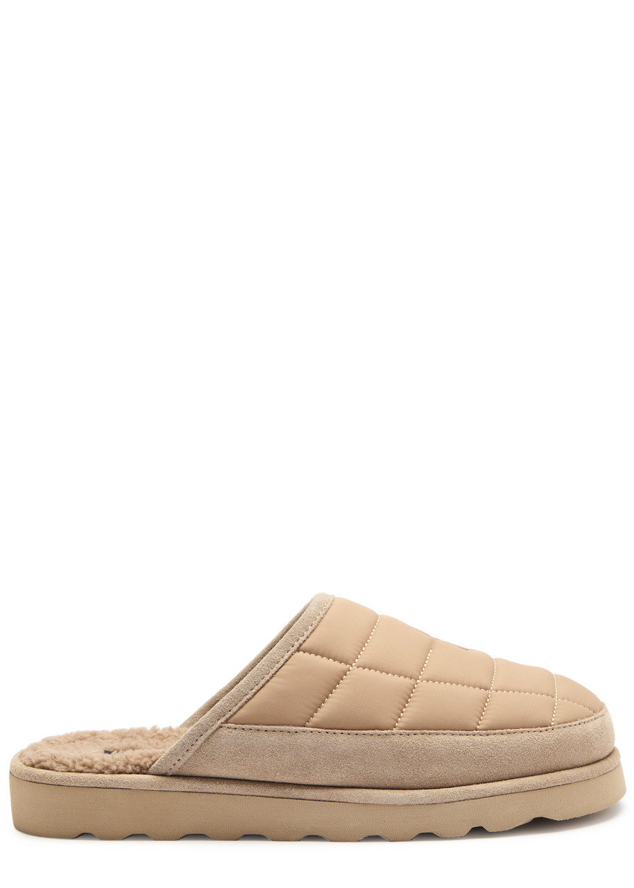 Polo Ralph Lauren Quilted Shell Slippers - Brown - 42 (IT42 / UK8)