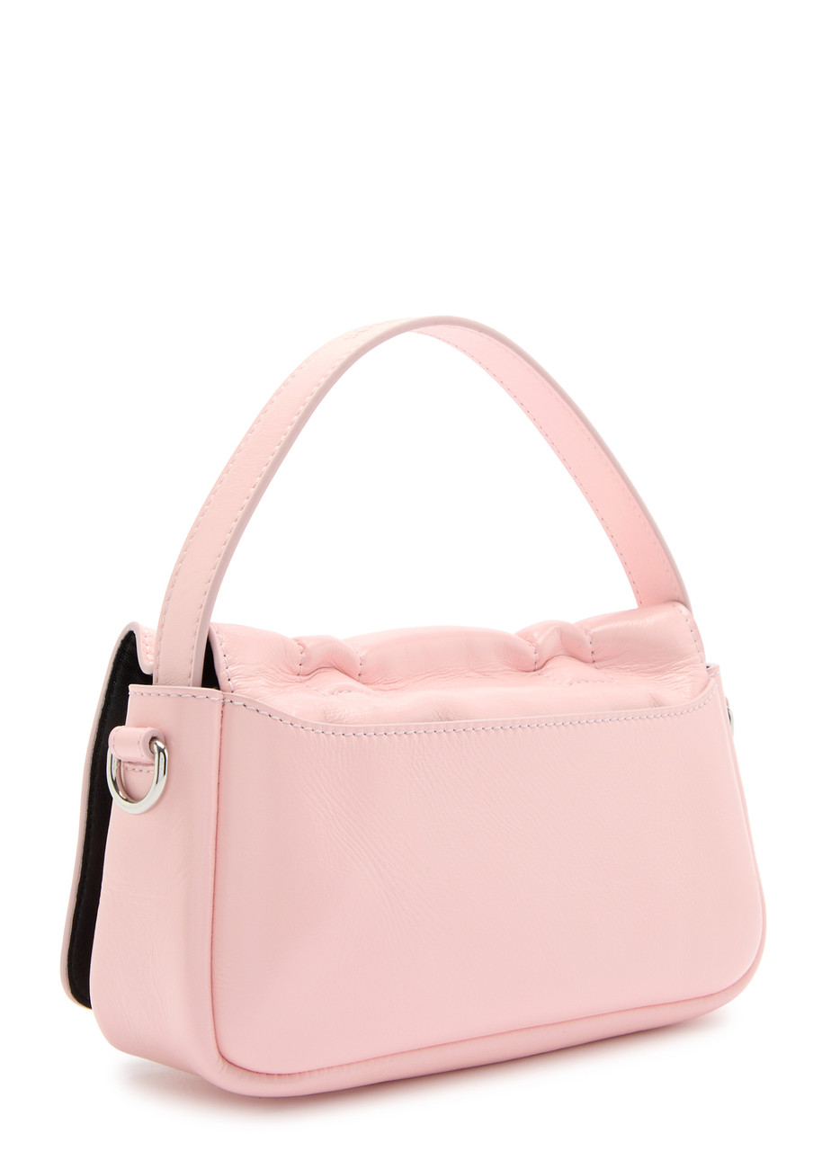 Acne Studios Mini Multipocket Leather Top Handle Bag In Pink