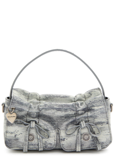 ⭐︎SALE中⭐︎【超美品】Acne Studios グレー 280×25cm Acne Studios - Multipocket grained leather bag - Cold grey