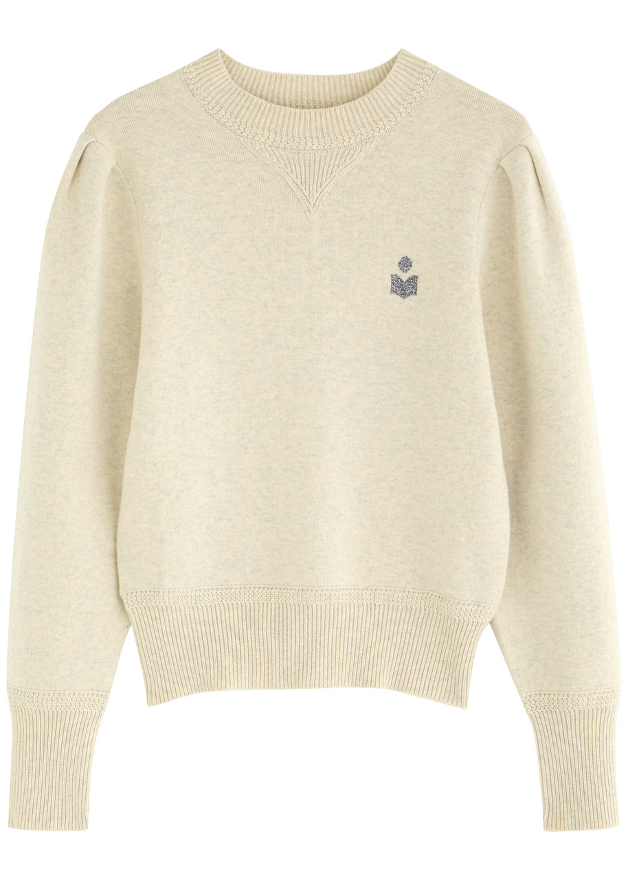 Isabel Marant étoile Kelaya Logo Knitted Jumper - Light Grey - 42 (UK14 / L)