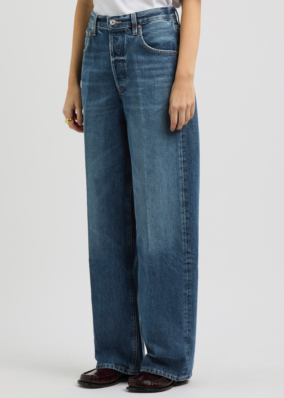 Citizen Of Humanity Citizens Of Humanity Ayla Baggy Cuffed Crop Jeans In Indigo