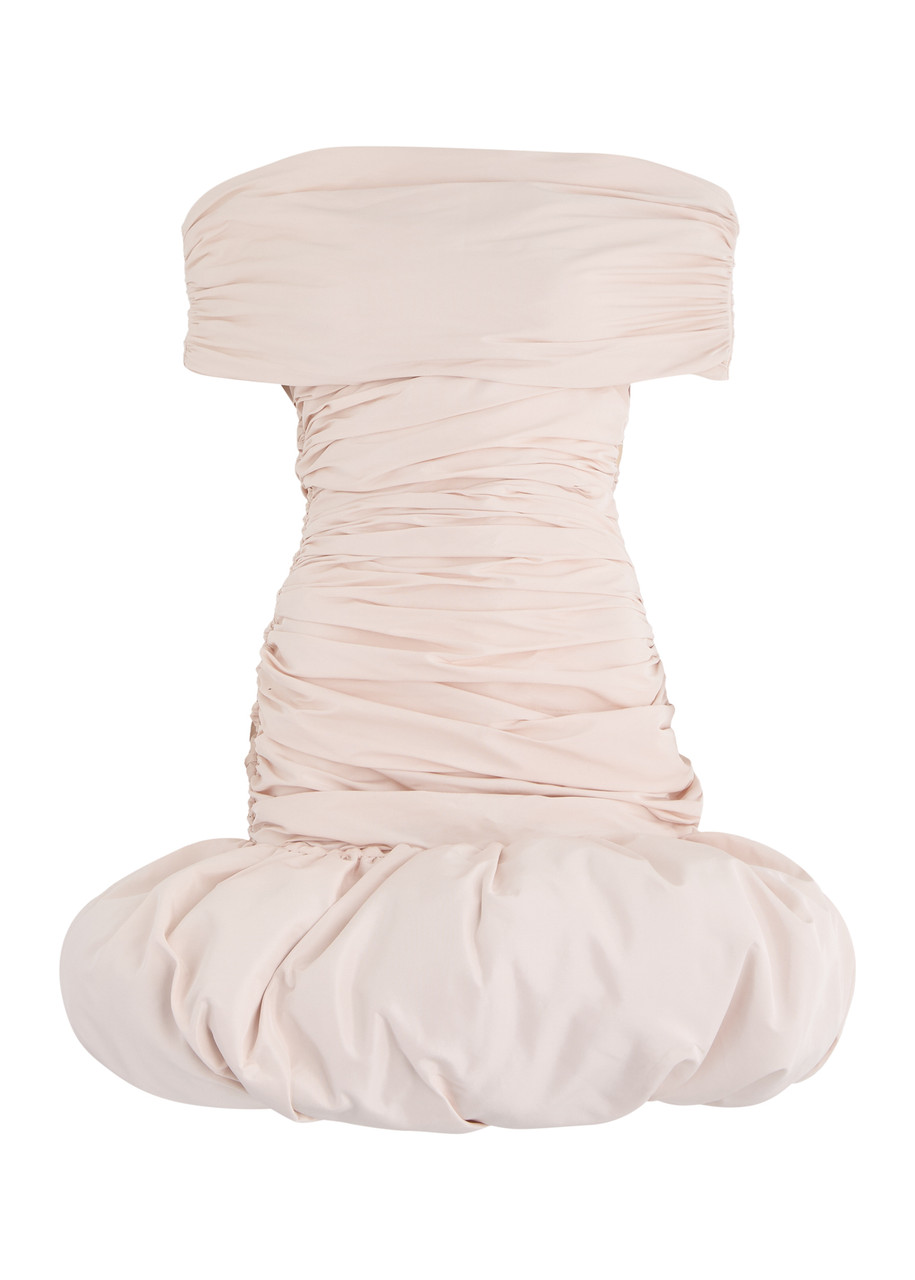 Coperni Ufo Off-the-shoulder Puffball Mini Dress - Beige