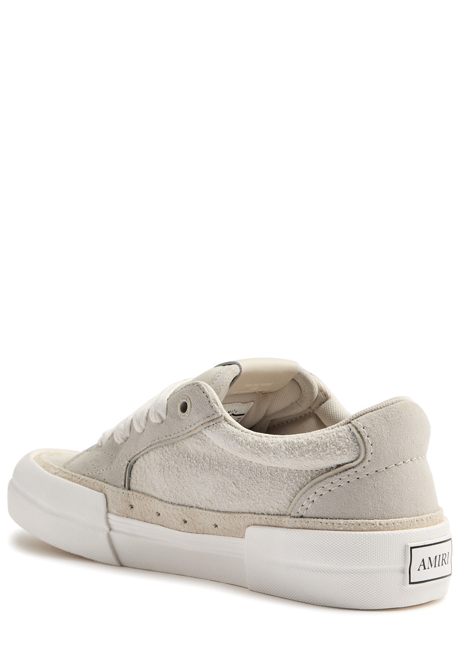 Amiri Sunset Skate Panelled Suede Sneakers In Cream