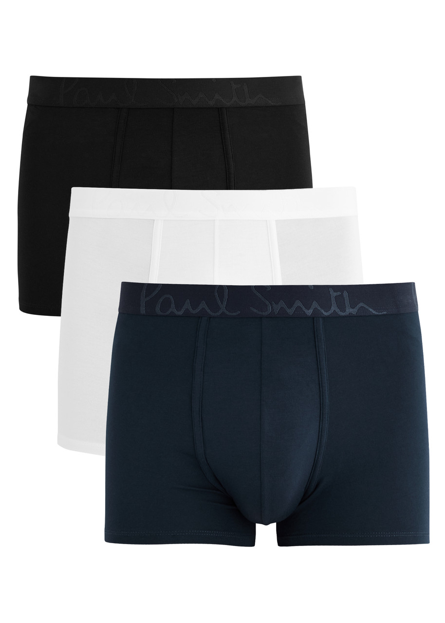 Paul Smith Logo Stretch-modal Trunks - set of Three - Multicoloured - L