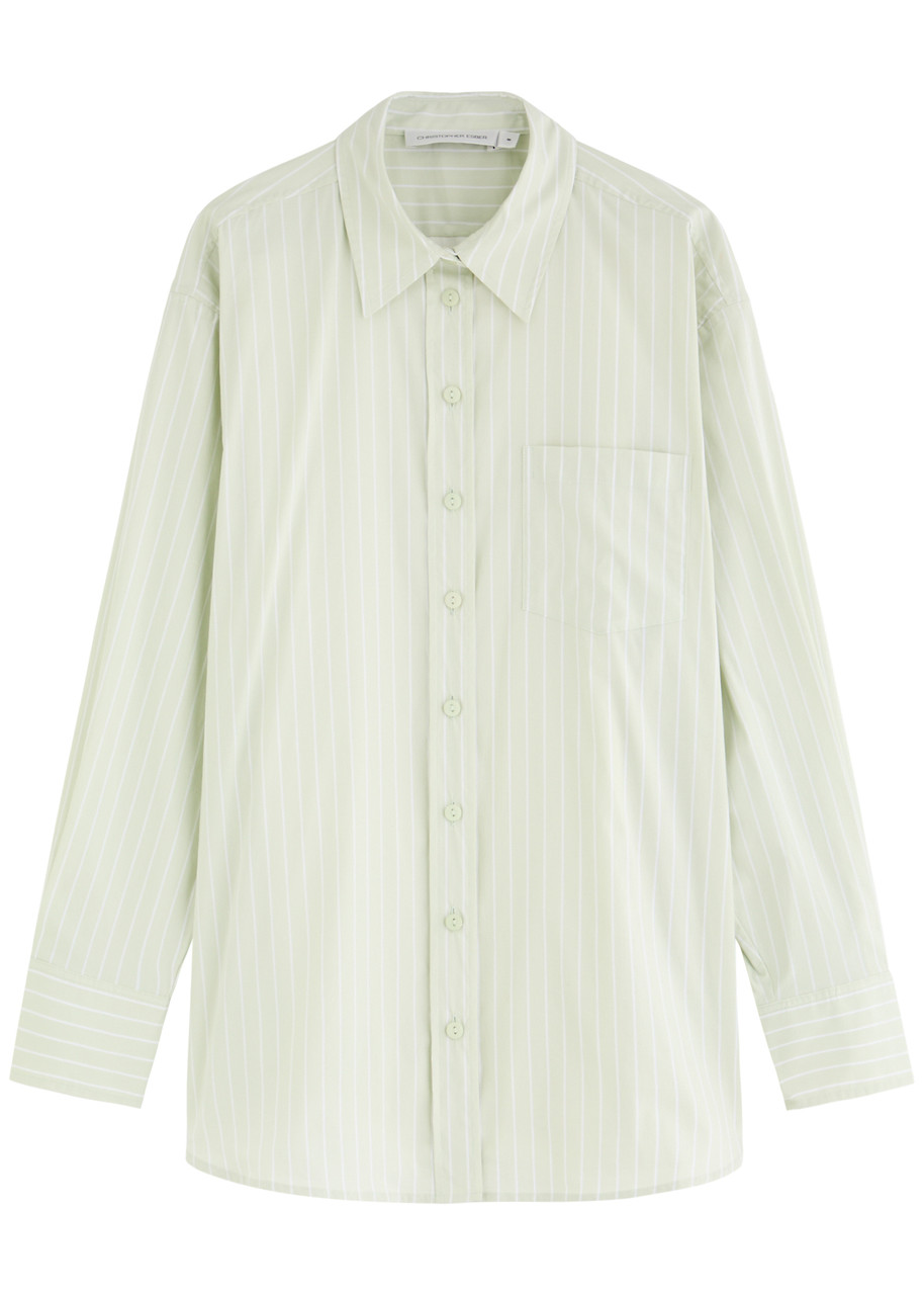 Christopher Esber Striped Cotton-blend Shirt - White