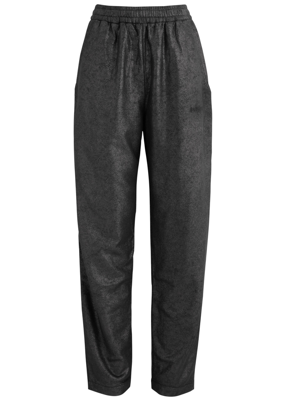 Isabel Marant étoile Prunelia Metallic Cotton Sweatpants - Metallic Silver - 36 (UK8 / S)