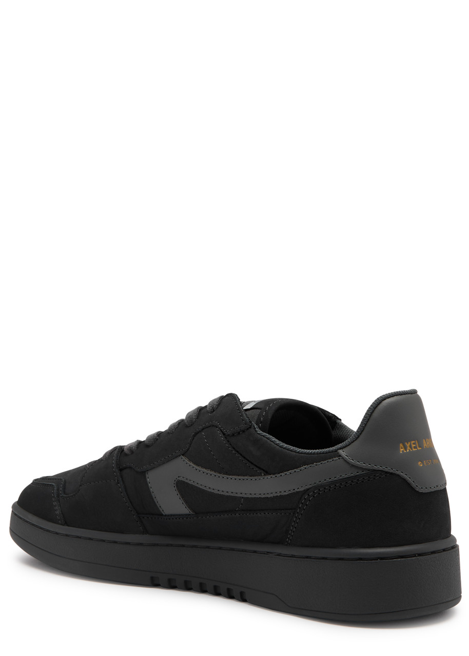 Axel Arigato Dice-a Panelled Nubuck Sneakers In Black