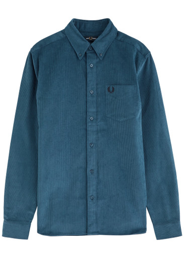 ◇FRED PERRY◇ Sharp Refit Print Corduroy Shirt U53 AFPM2438 Fred Perry Corduroy Repetitive Print Shirt - M8510-U53 - BZR