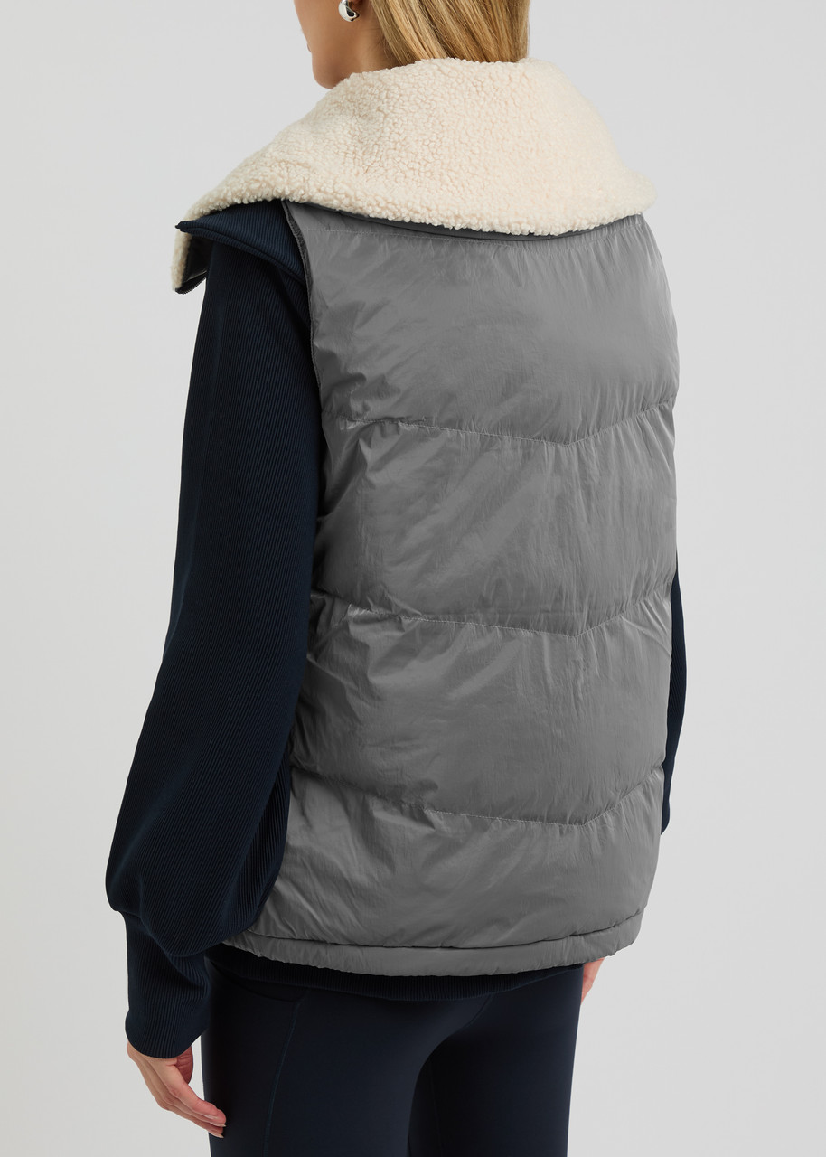  Varley Brock Quilted Shell Gilet - Blue - L (uk14 / L) 