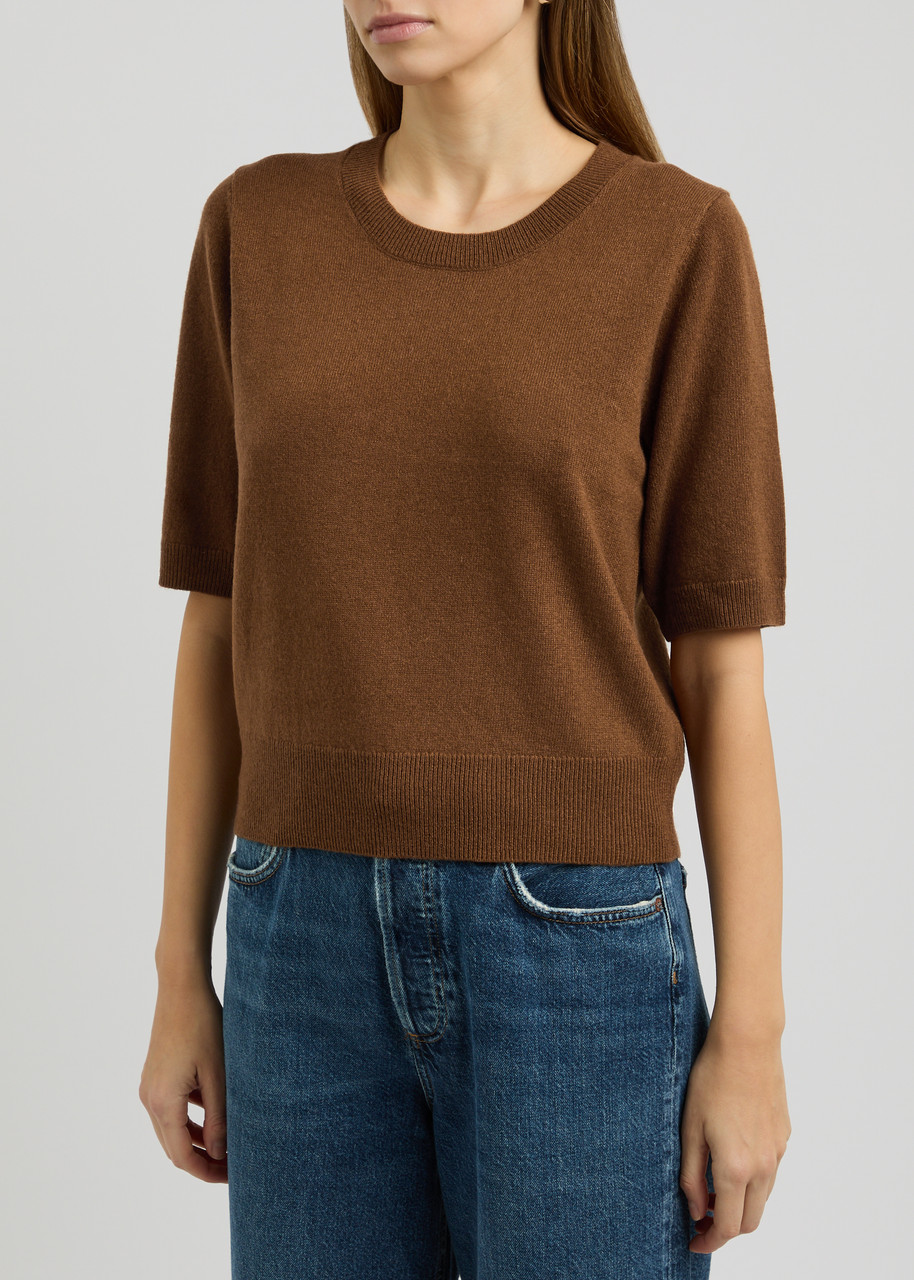 Veronica Beard Shana Cashmere Jumper In Caramel
