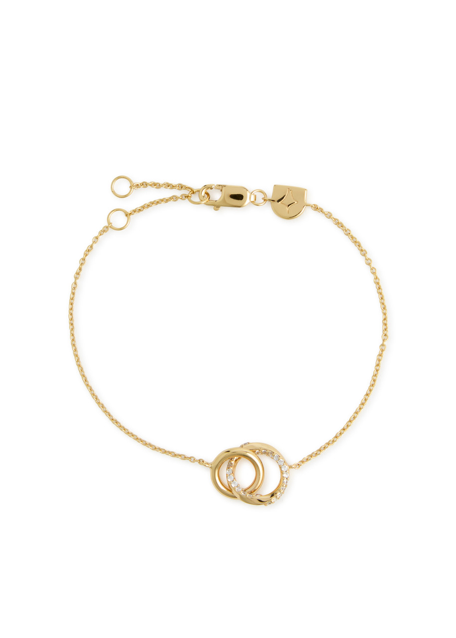 Astrid & Miyu Orbit 18kt Gold-plated Bracelet In Gold
