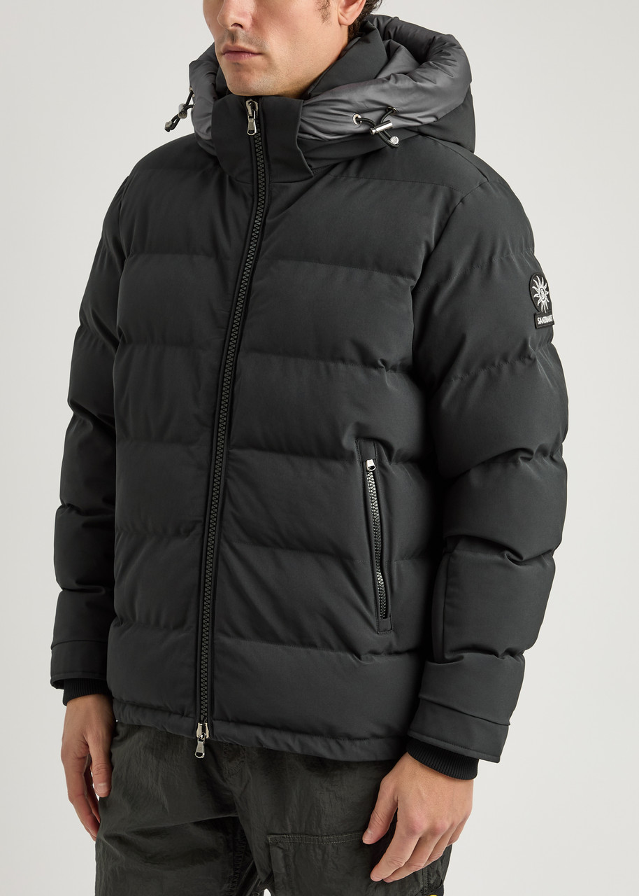 Sandbanks Banks Quilted Shell Jacket In Black