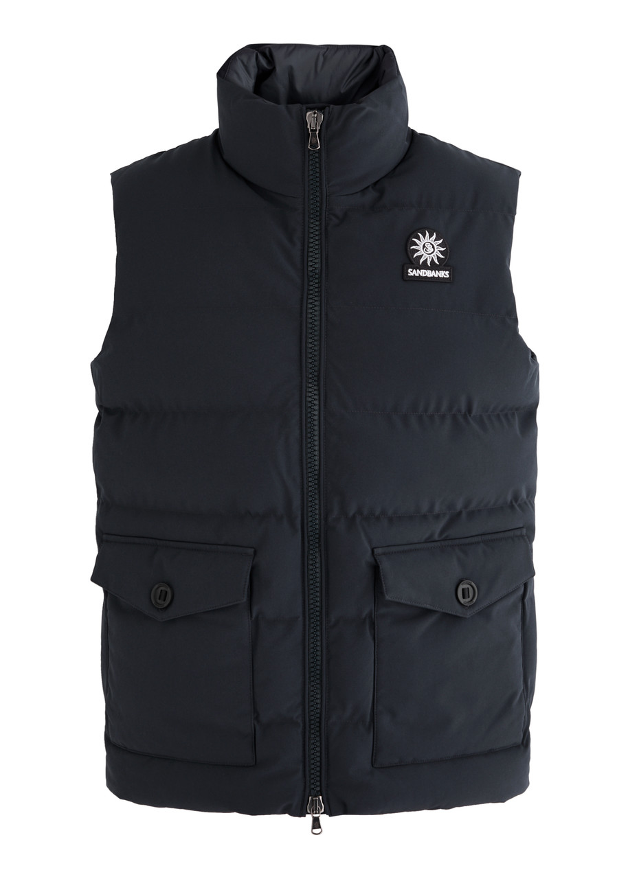 Sandbanks Explorer Quilted Shell Gilet In Navy