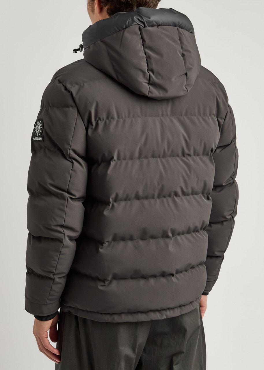  Sandbanks Banks Quilted Shell Jacket - Charcoal - L 