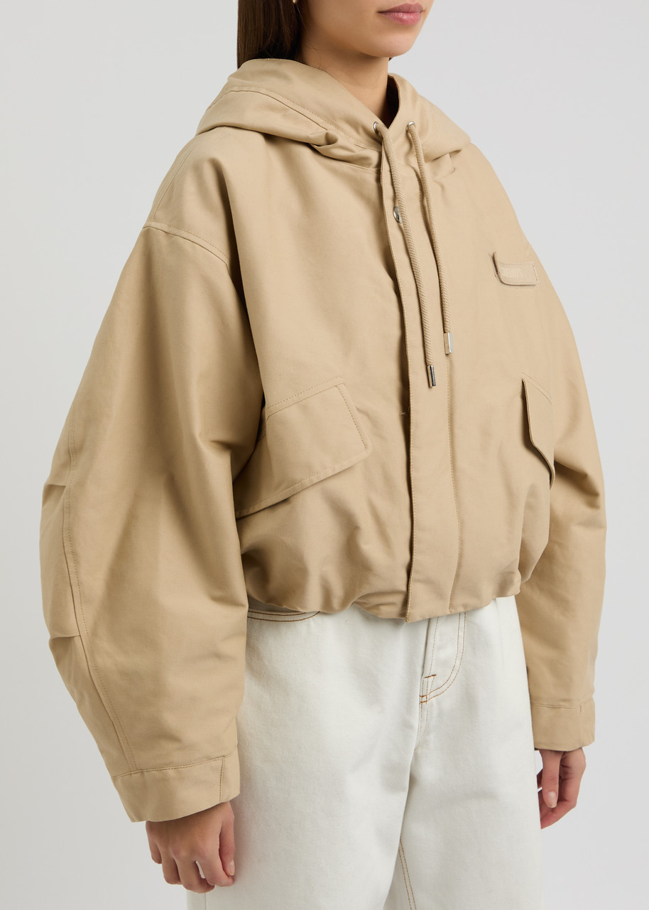 Jacquemus Beige Les Sculptures 'la Parka Courte Caraco' Jacket In Beige