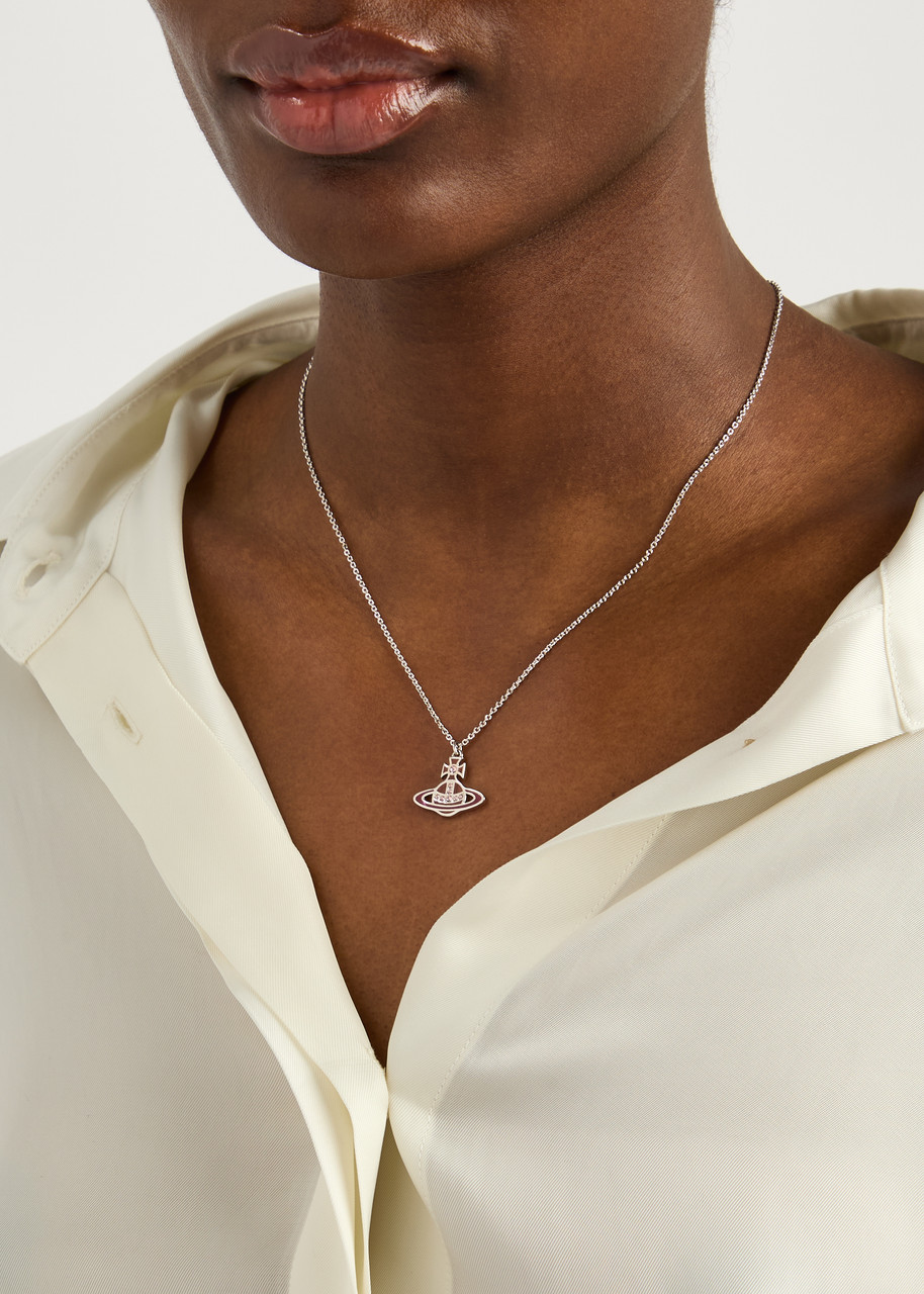 Vivienne Westwood Concetta Bas Relief Necklace In Pink