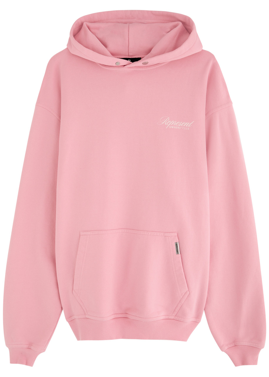 Represent Owners' Club Hooded Cotton Sweatshirt - Pink - M