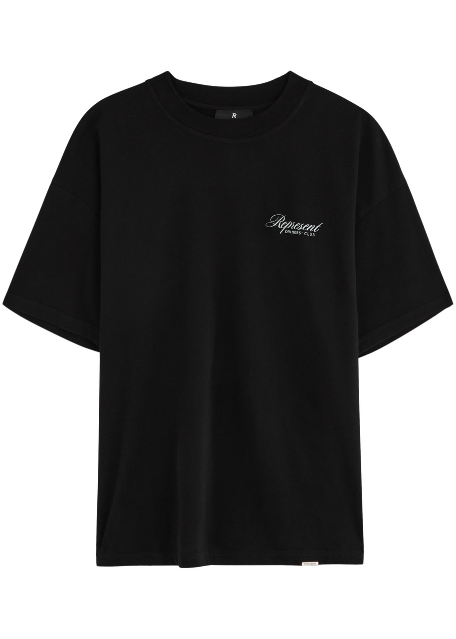 Represent Owners' Club Printed Cotton T-shirt - Black - L