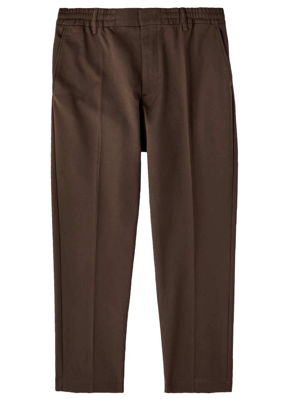NN07 Billie Tapered Cotton-blend Trousers - Brown - 34 (W34 / L)