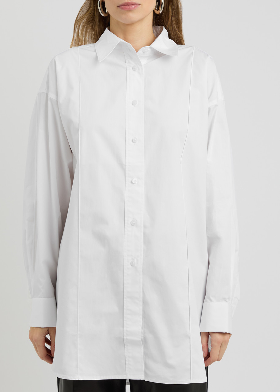 Remain Birger Christensen Remain By Birger Christensen Oversized Cotton-poplin Shirt In White