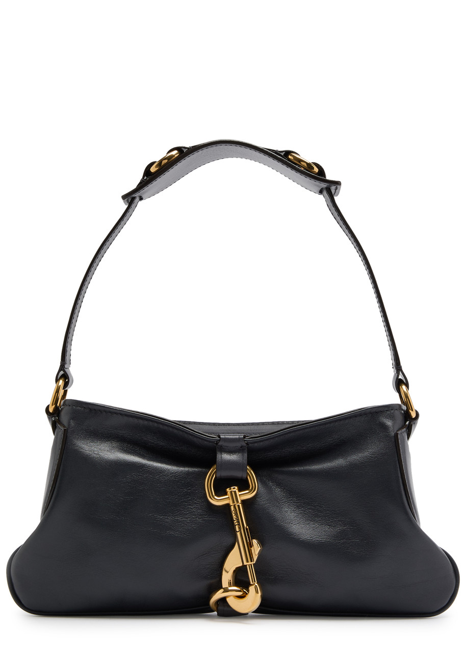 Chloé Chloe Kerala 25 Leather Shoulder Bag In Navy