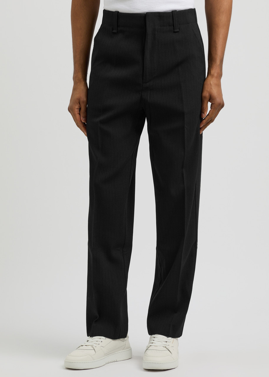 Rag & Bone Bradford Straight-leg Wool-blend Trousers In Black