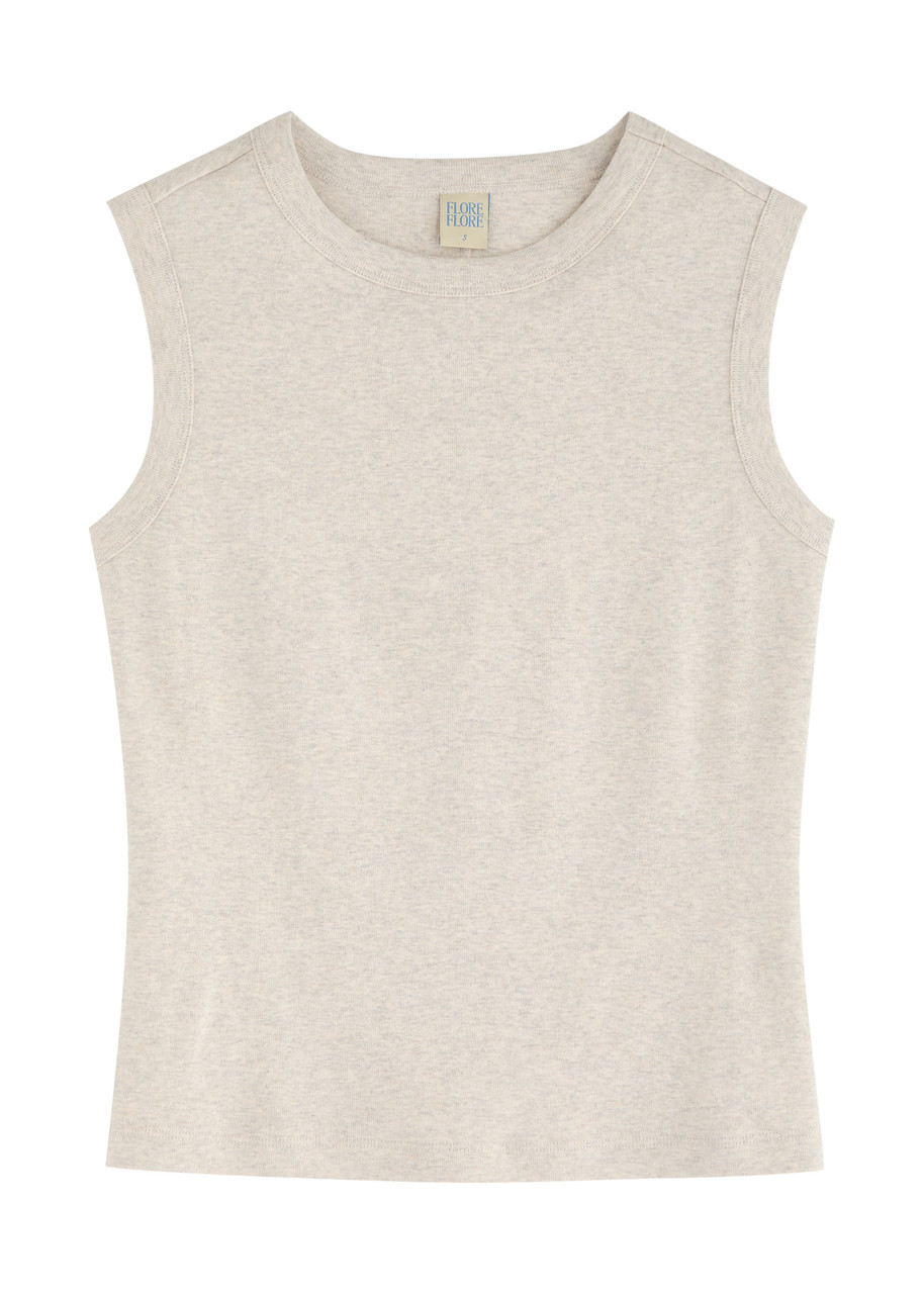 Flore Flore Esme Cotton Tank In Grey