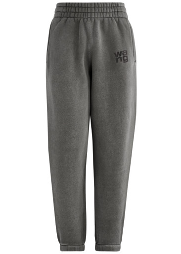 Alexander Wang T Alexanderwang.t Faded Cotton-blend Sweatpants In Grey