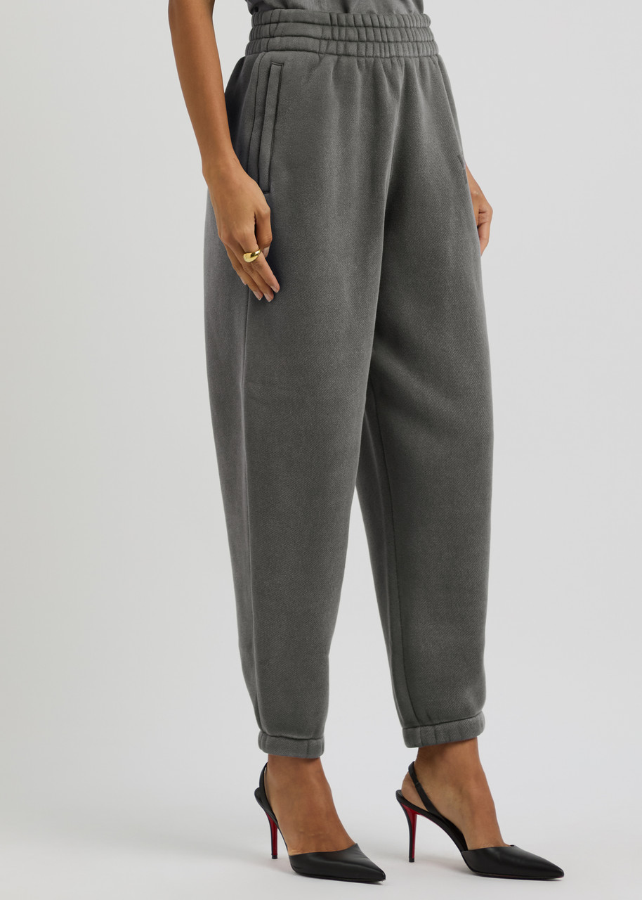 Alexander Wang T Alexanderwang.t Faded Cotton-blend Sweatpants In Grey