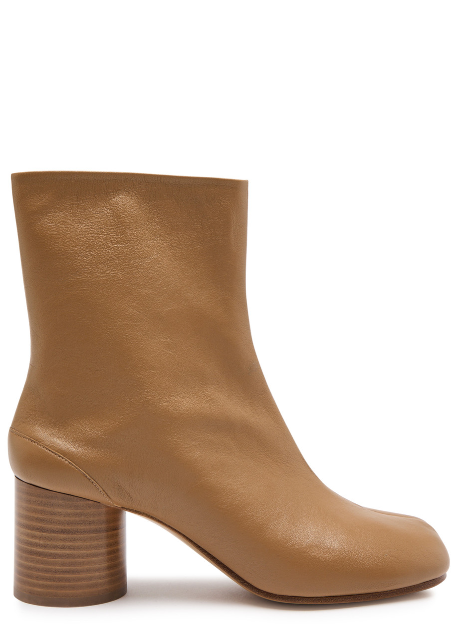Maison Margiela Tabi 60 Leather Ankle Boots - Nude - 36 (IT36 / UK3)
