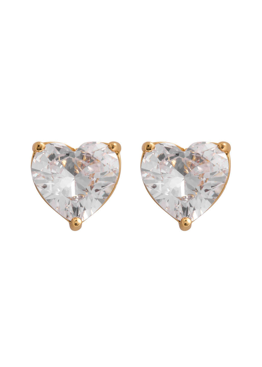 Kate Spade New York My Love Heart Crystal-embellished Stud Earrings - One Size