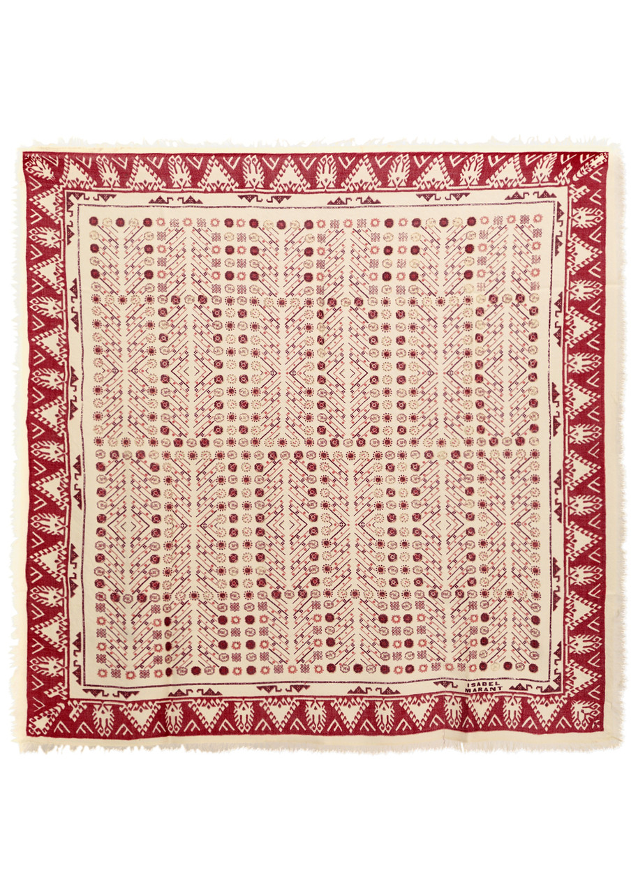 Isabel Marant Alecia Cashmere-blend Scarf In Beige
