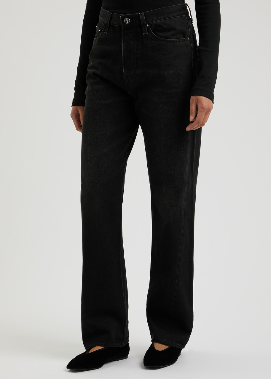 Totême Toteme Organic Denim Classic Cut Jeans In Black