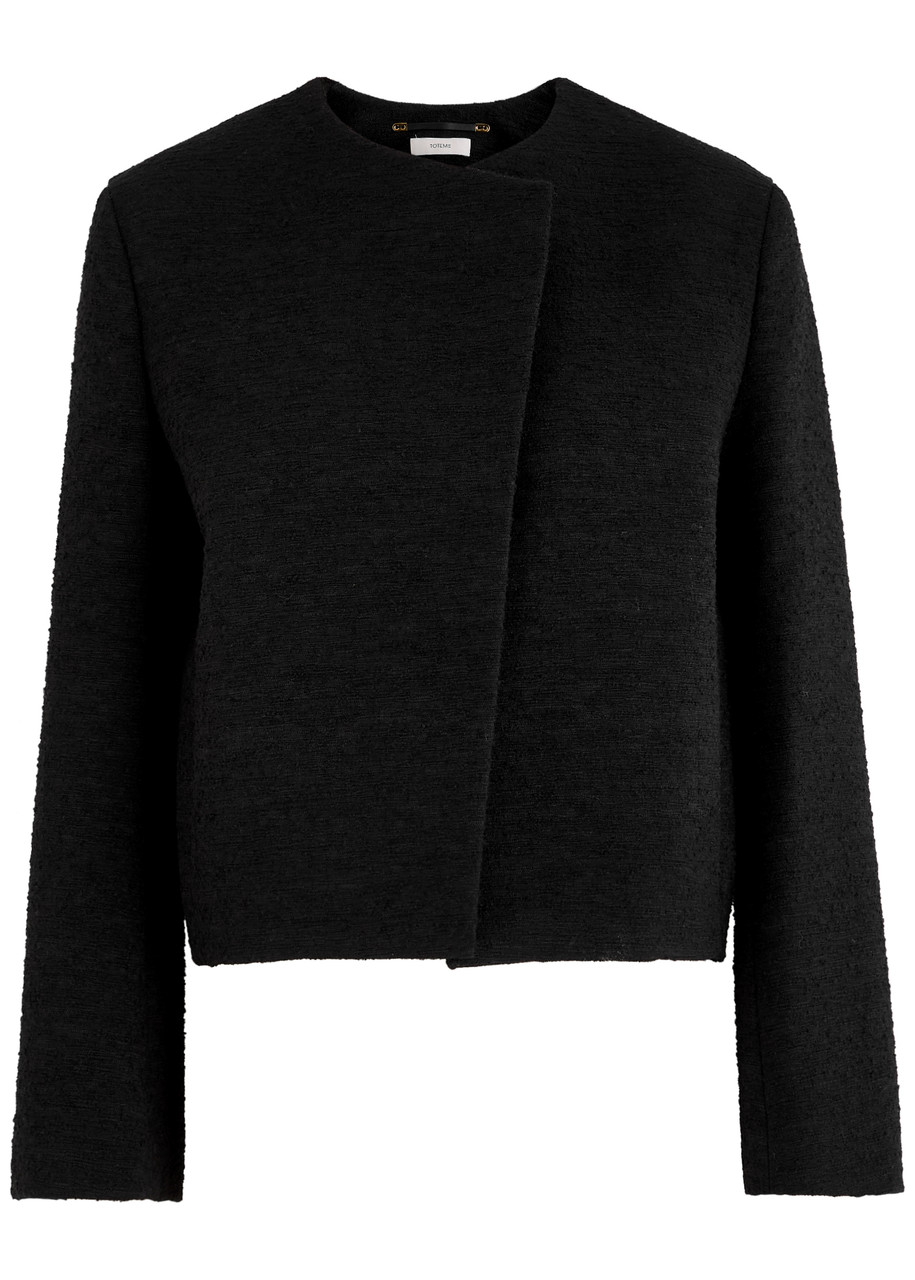 Toteme Bouclé Jacket - Black - 36 (UK8 / S)