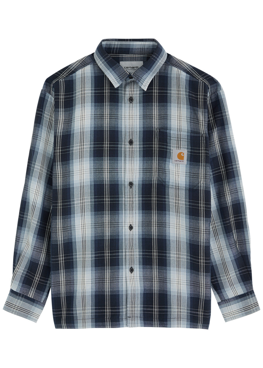 Carhartt Wip Blanton Checked Woven Shirt In Blue