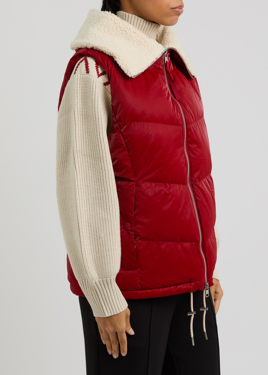 Varley Brock Puffer Vest Red Dahlia In Red