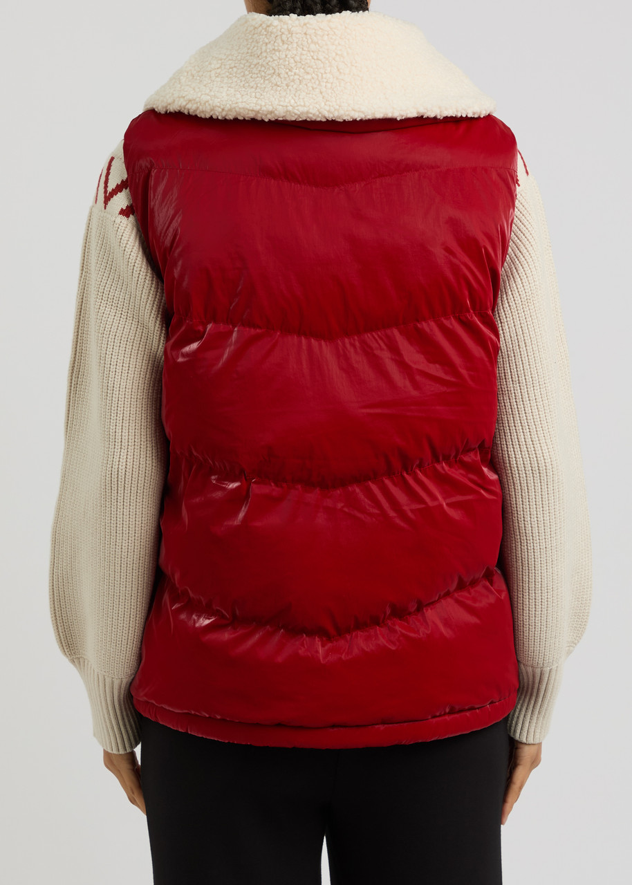  Varley Brock Quilted Shell Gilet - Red - S (uk8-10 / S) 