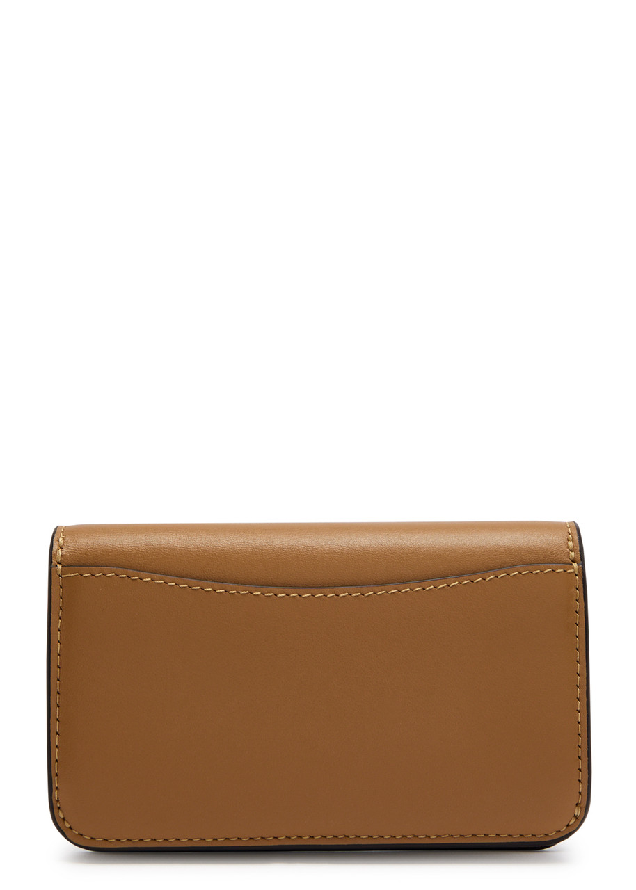  Coach Logo Leather Wallet - Caramel - One Size 