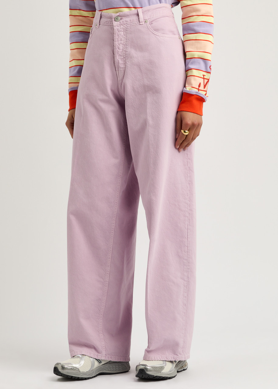 Haikure Bethany Wide-leg Jeans In Lilac