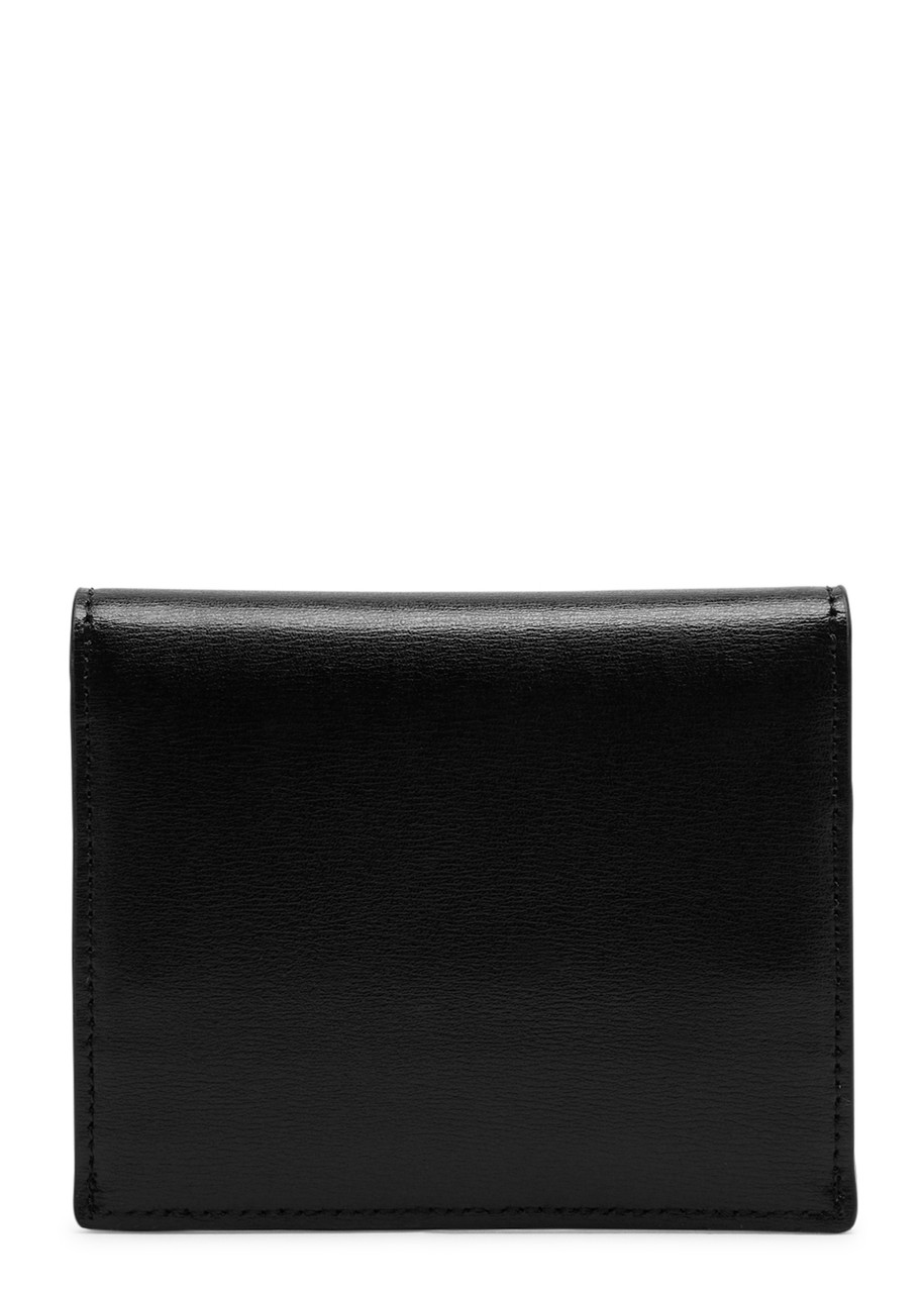 Totême Toteme T-lock Leather Wallet In Black